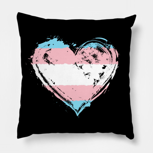 Transgender Pride Heart Flag Trans Awareness Rights