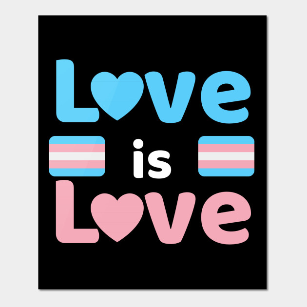 Love is Love Trans Pride Flag