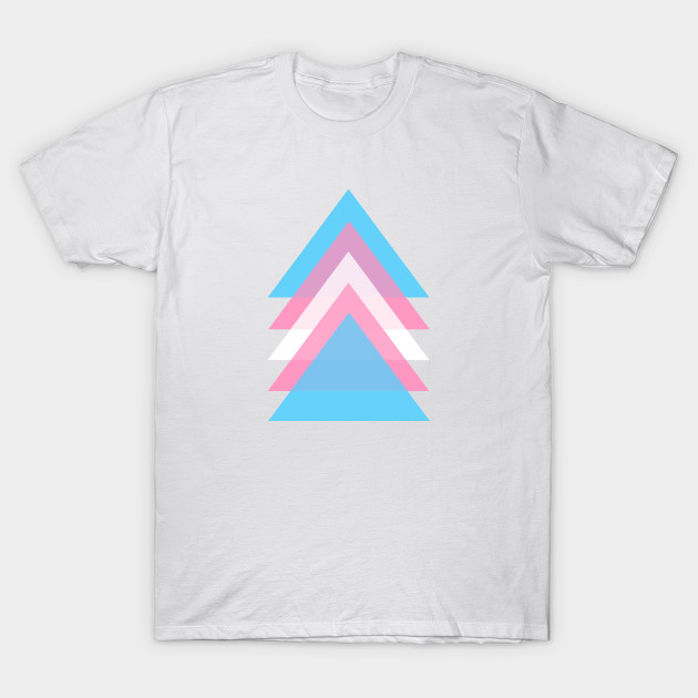 Triangle Abstract Transgender Pride Flag Design