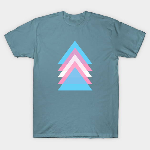 Triangle Abstract Transgender Pride Flag Design