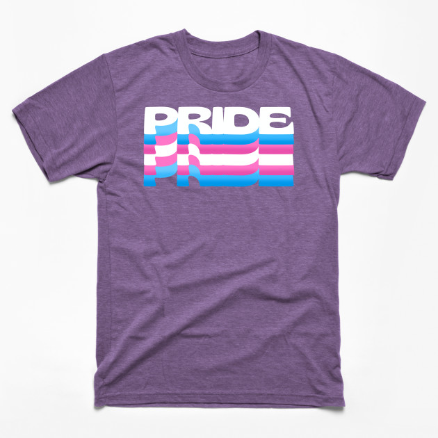 Pride - Transgender Pride Flag Shadow Design
