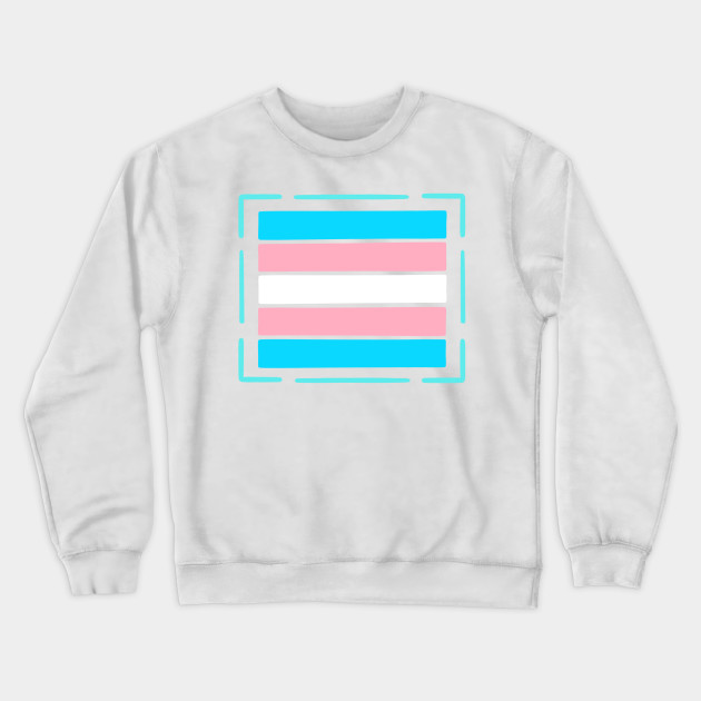 Outlined Trans flag - wtframe comics