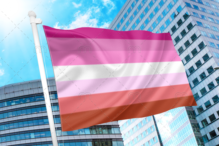 Lesbian Pride Flag PN0112 2x3ft (60x90cm) / 2 Grommets left Official PAN FLAG Merch